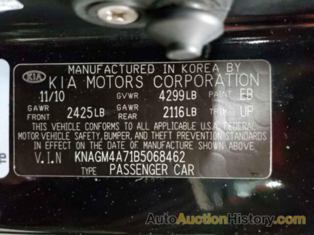 KIA OPTIMA LX, KNAGM4A71B5068462