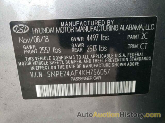 HYUNDAI SONATA SE, 5NPE24AF4KH756057