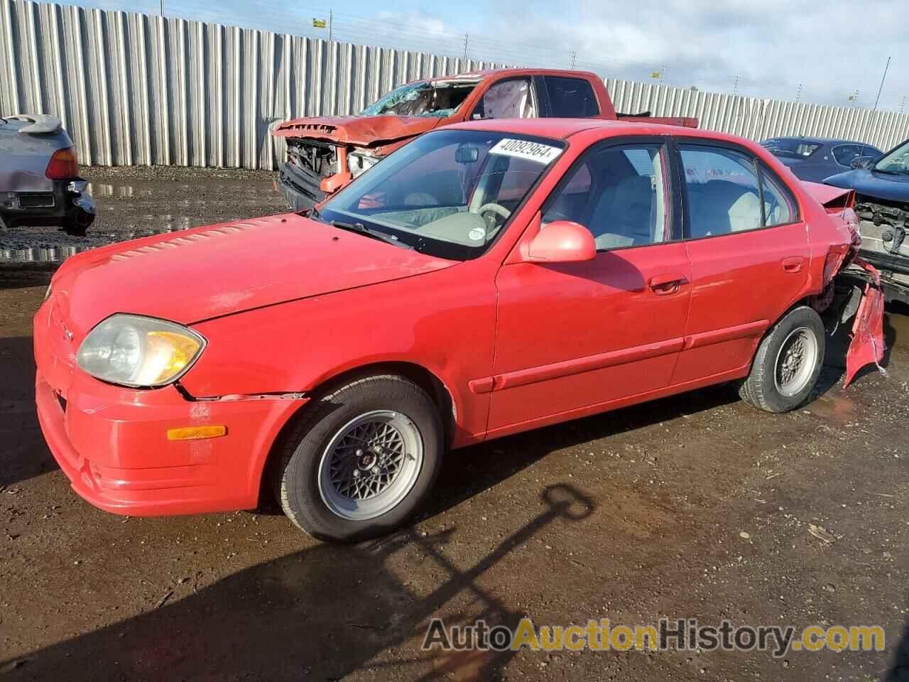 HYUNDAI ACCENT GL, KMHCG45C54U516660