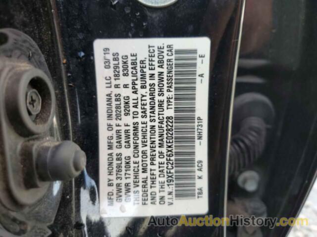 HONDA CIVIC LX, 19XFC2F6XKE028228