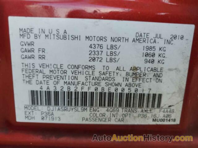 MITSUBISHI GALANT FE, 4A32B2FF0BE005017