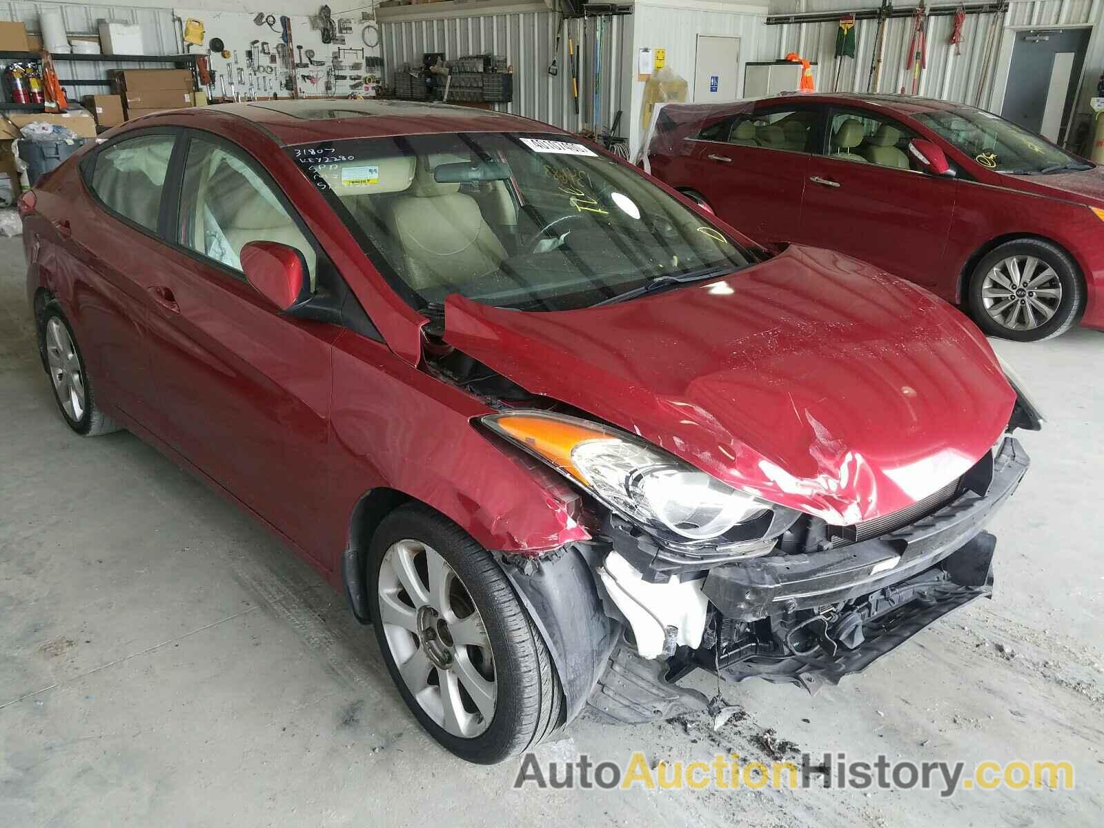 2013 HYUNDAI ELANTRA GLS, 5NPDH4AE2DH195877