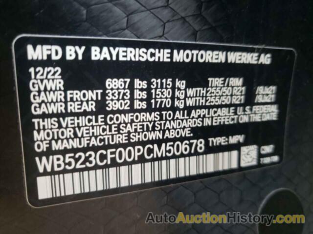 BMW IX XDRIVE5 XDRIVE50, WB523CF00PCM50678