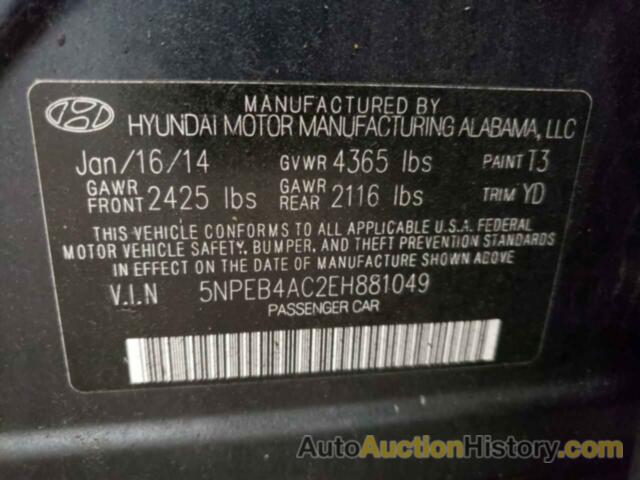 HYUNDAI SONATA GLS, 5NPEB4AC2EH881049