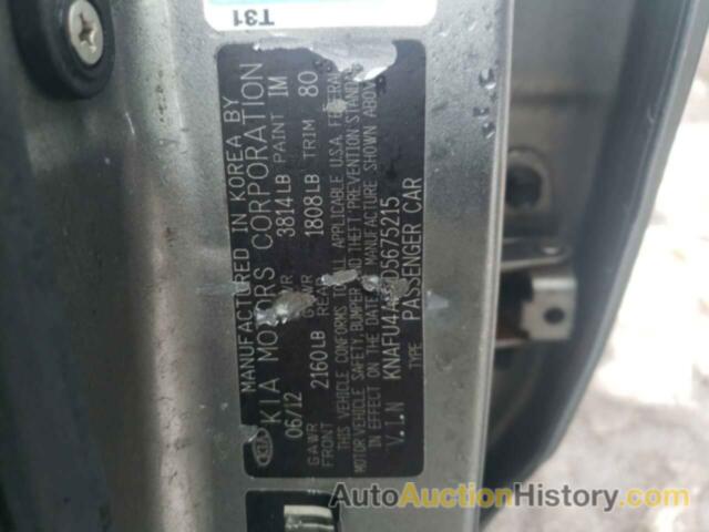 KIA FORTE EX, KNAFU4A22D5675215