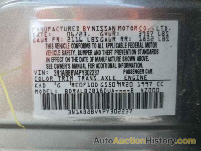 NISSAN SENTRA S, 3N1AB8BV4PY302237