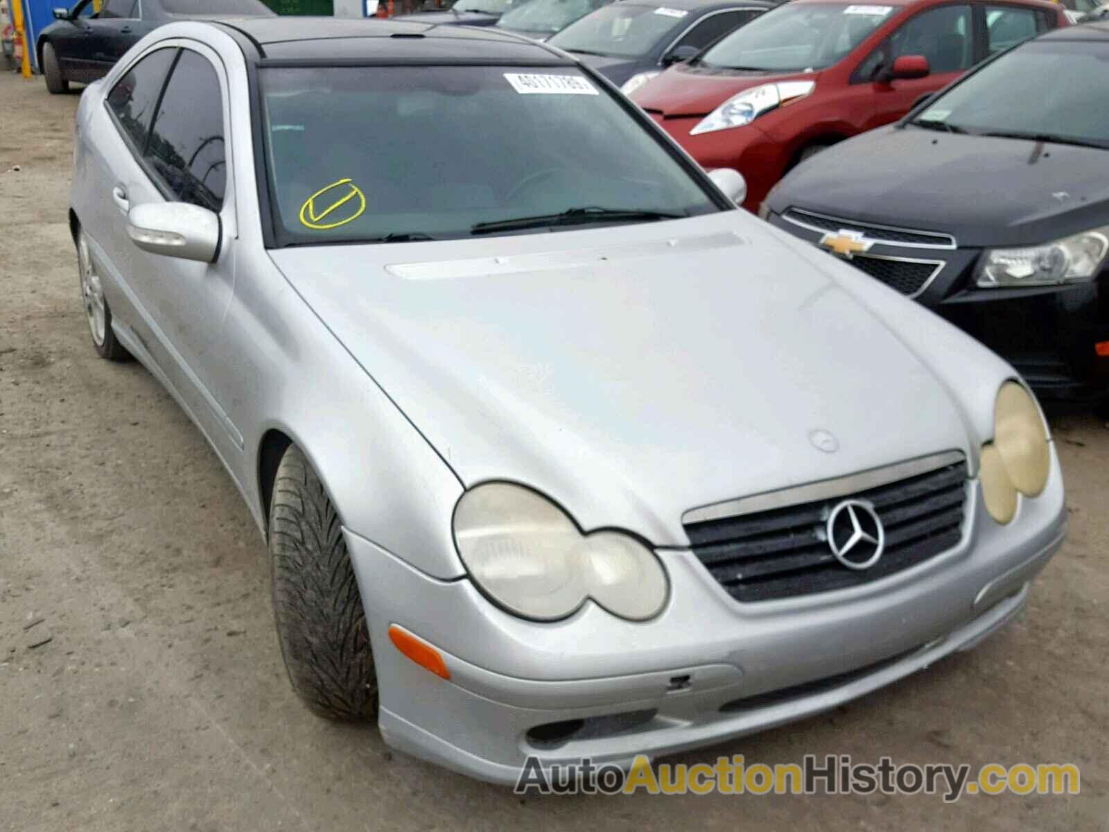 2002 MERCEDES-BENZ C 230K SPORT COUPE, WDBRN47J02A265396