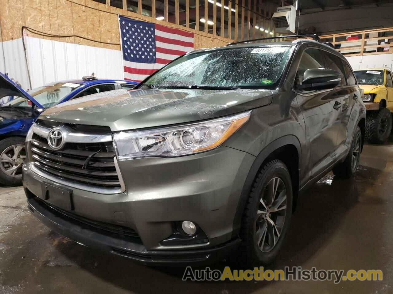 2016 TOYOTA HIGHLANDER XLE, 5TDJKRFH8GS321419