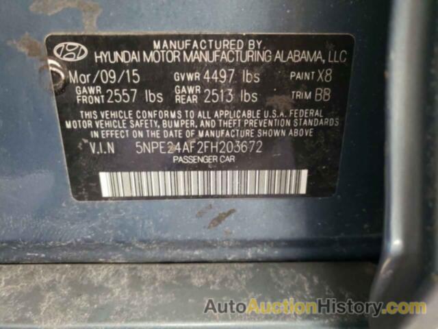 HYUNDAI SONATA SE, 5NPE24AF2FH203672