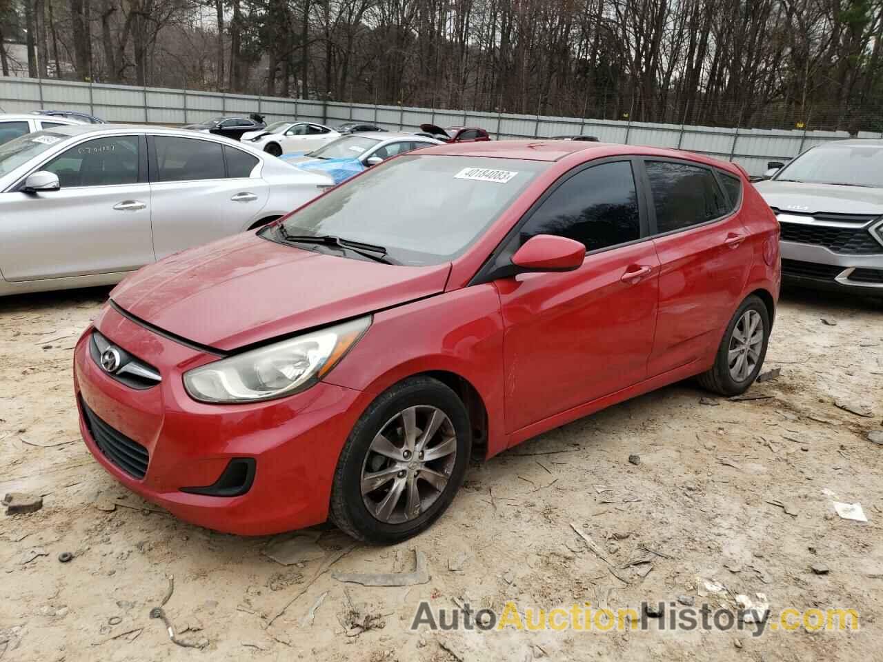 2012 HYUNDAI ACCENT GLS, KMHCU5AE1CU053680