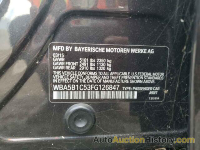 BMW 5 SERIES I, WBA5B1C53FG126847