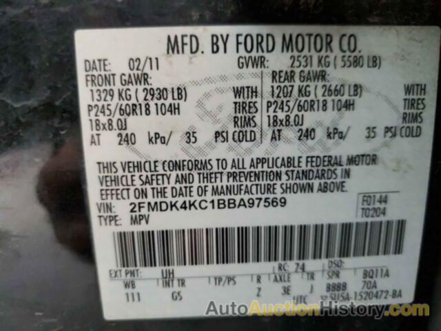 FORD EDGE LIMITED, 2FMDK4KC1BBA97569