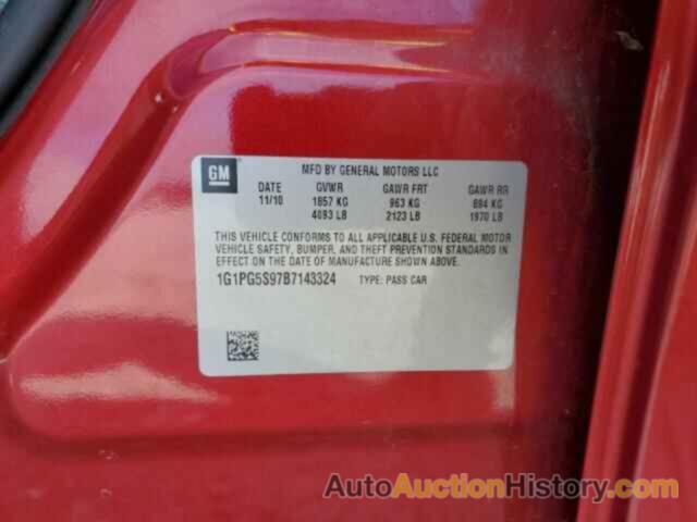 CHEVROLET CRUZE LT, 1G1PG5S97B7143324