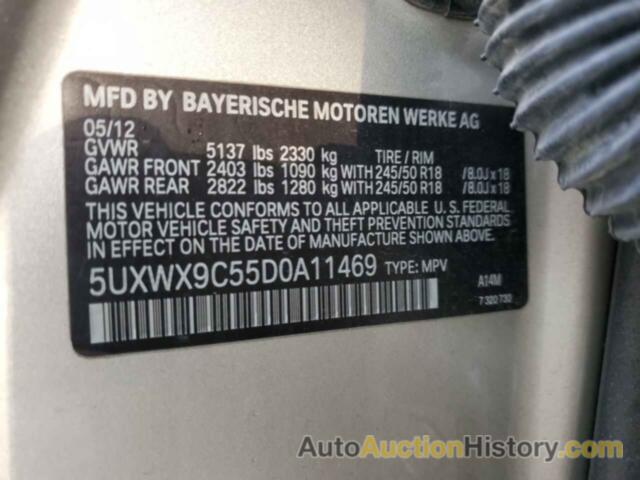 BMW X3 XDRIVE28I, 5UXWX9C55D0A11469
