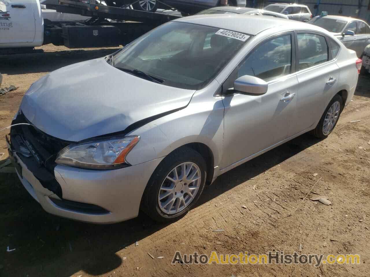 2013 NISSAN SENTRA S, 1N4AB7APXDN908828