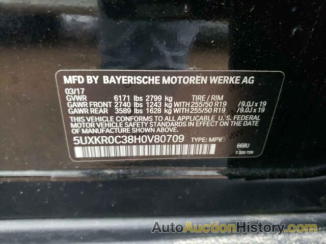 BMW X5 XDRIVE35I, 5UXKR0C38H0V80709