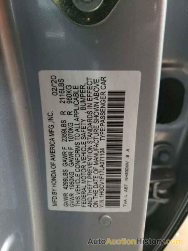 HONDA ACCORD LX, 1HGCV1F17LA071104