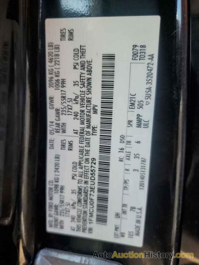 FORD ESCAPE S, 1FMCU0F73EUD55729