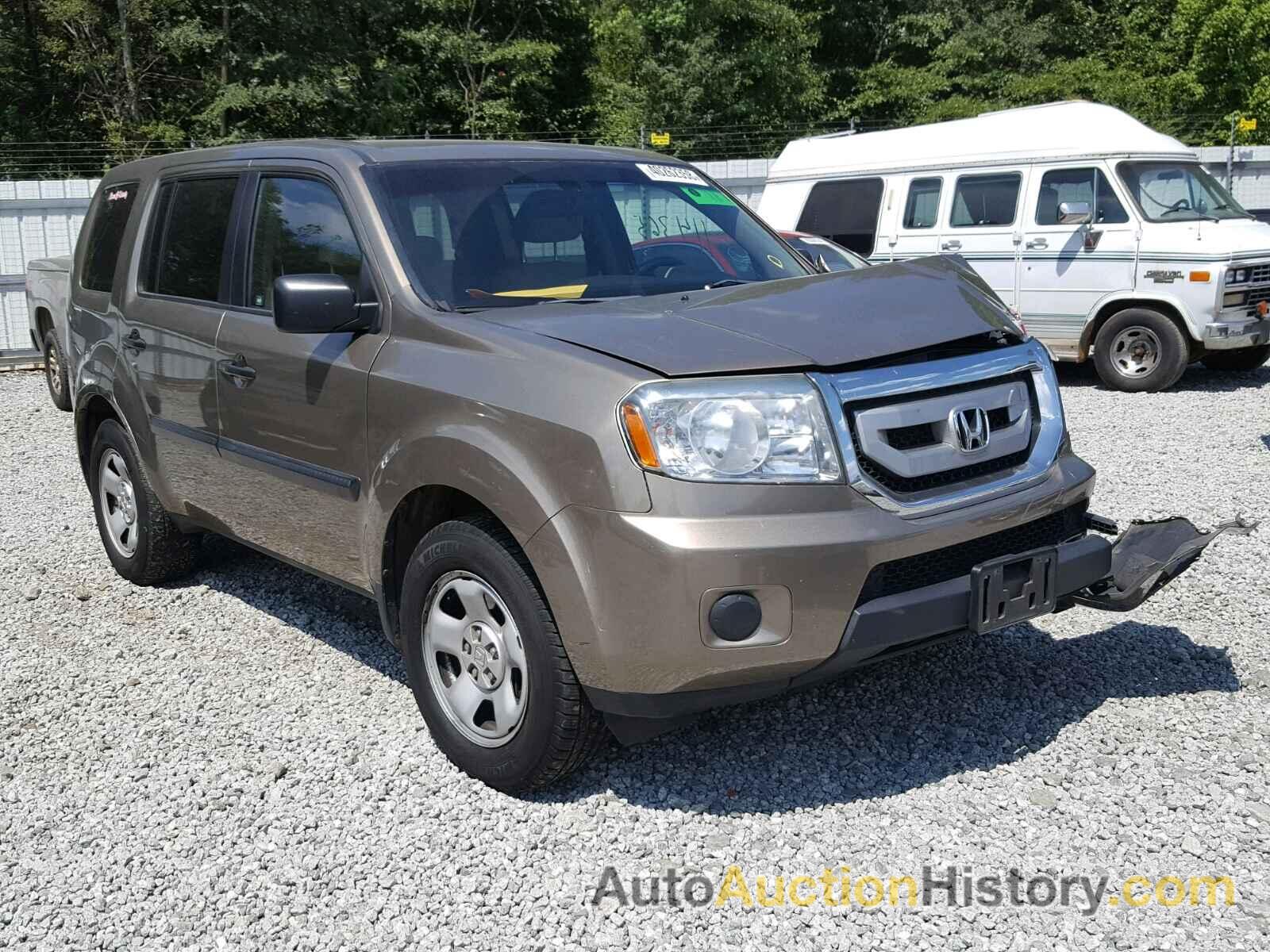 2011 HONDA PILOT LX, 5FNYF4H21BB023709