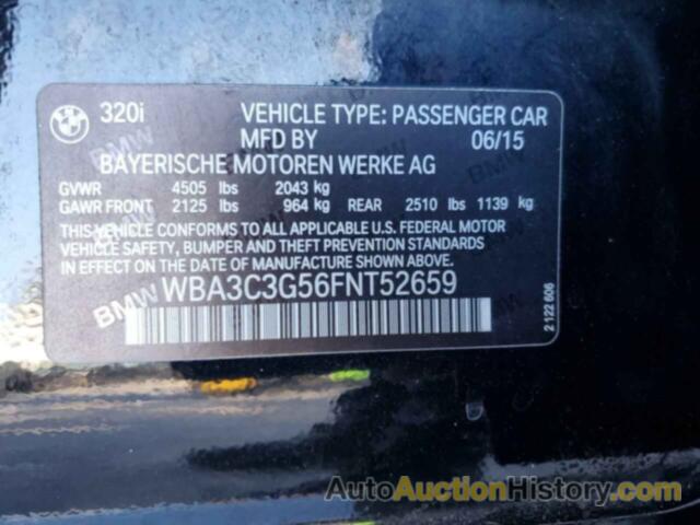 BMW 3 SERIES I XDRIVE, WBA3C3G56FNT52659