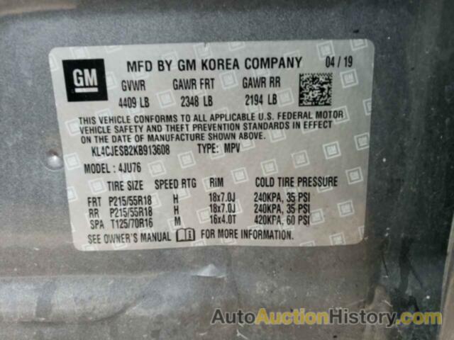 BUICK ENCORE PREFERRED, KL4CJESB2KB913608