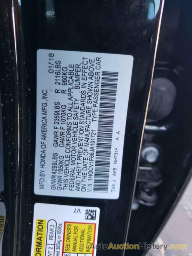 HONDA ACCORD EXL, 1HGCV1F66JA101721