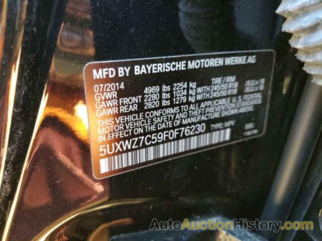 BMW X3 SDRIVE28I, 5UXWZ7C59F0F76230