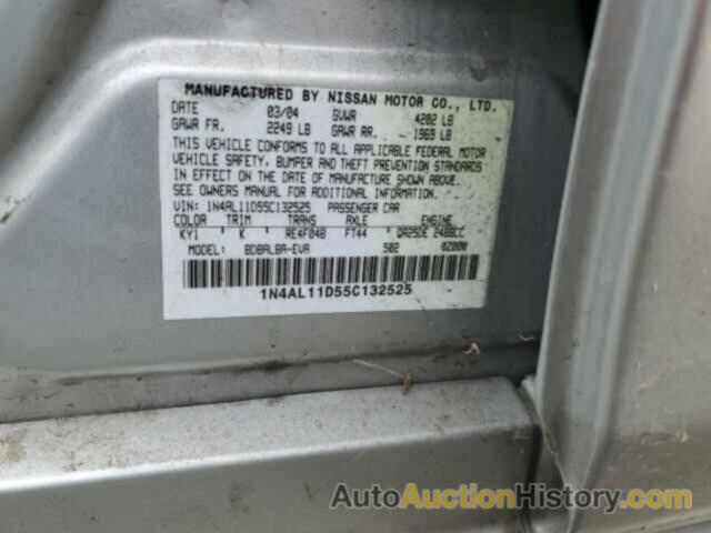 NISSAN ALTIMA S, 1N4AL11D55C132525