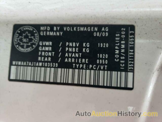 VOLKSWAGEN GOLF, WVWAA7AJ1AW103539