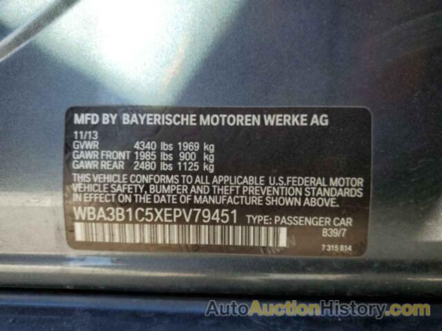 BMW 3 SERIES I, WBA3B1C5XEPV79451