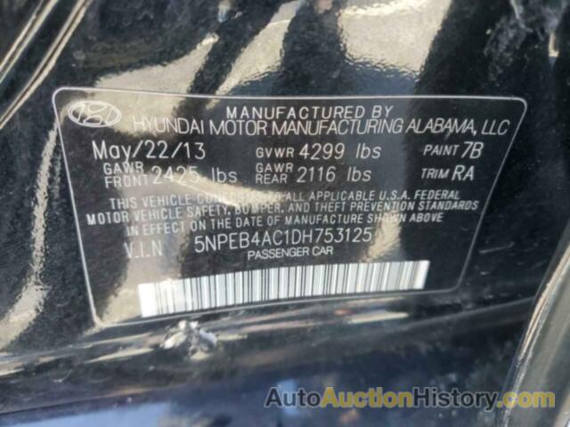 HYUNDAI SONATA GLS, 5NPEB4AC1DH753125