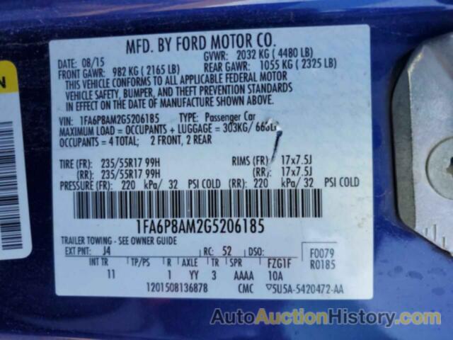 FORD ALL Models, 1FA6P8AM2G5206185