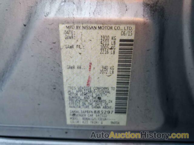 NISSAN ALTIMA 2.5, 1N4AL3AP8FN885297