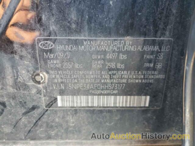 HYUNDAI SONATA SPORT, 5NPE34AF0HH573177