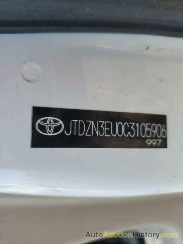 TOYOTA PRIUS, JTDZN3EU0C3105906