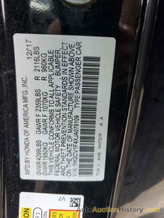 HONDA ACCORD EX, 1HGCV1F4XJA076109