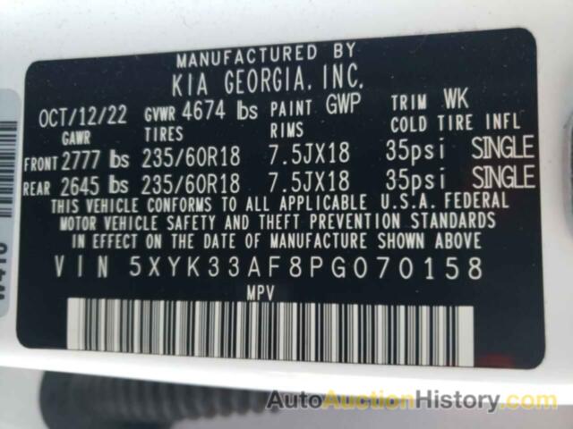 KIA SPORTAGE EX, 5XYK33AF8PG070158