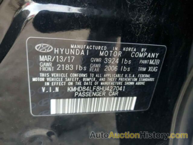 HYUNDAI ELANTRA SE, KMHD84LF8HU427041