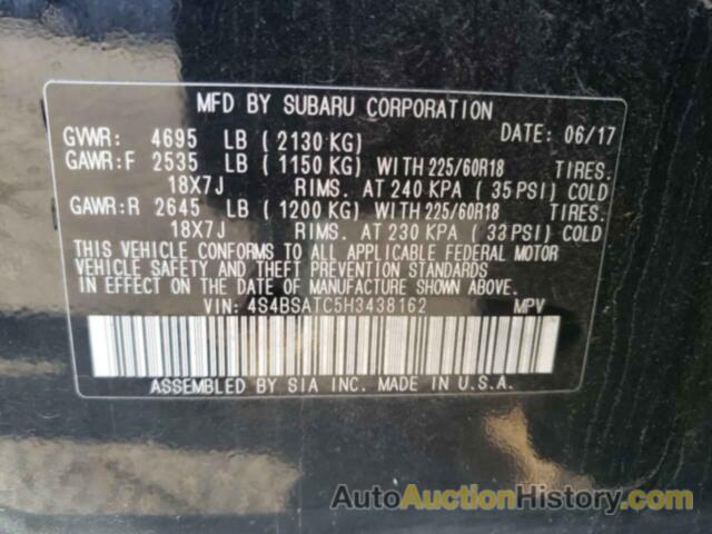 SUBARU OUTBACK TOURING, 4S4BSATC5H3438162