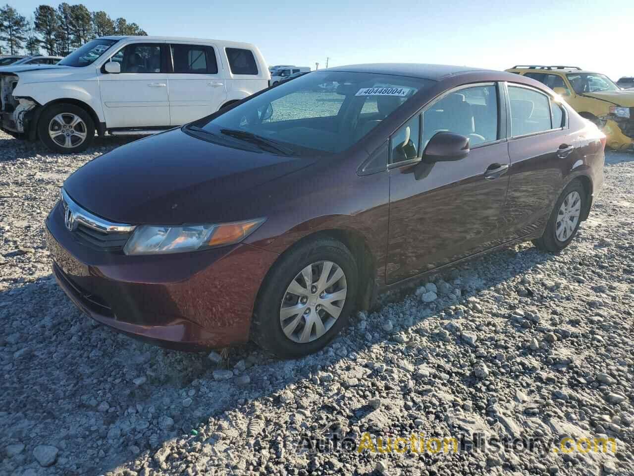 HONDA CIVIC LX, 2HGFB2F51CH504724