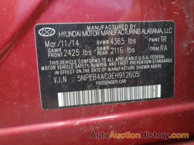 HYUNDAI SONATA GLS, 5NPEB4AC9EH912605