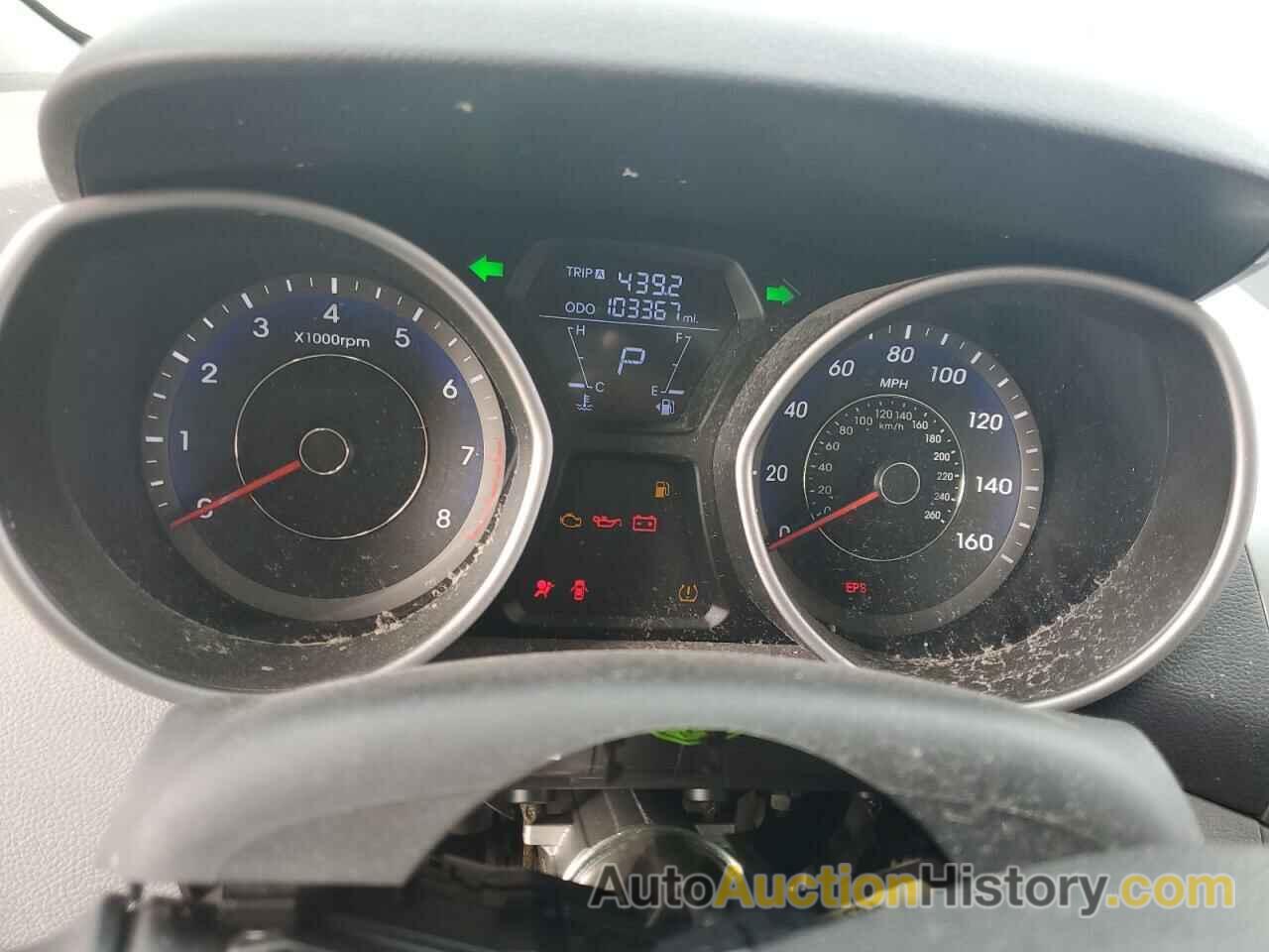 HYUNDAI ELANTRA GLS, KMHDH4AE4CU316571