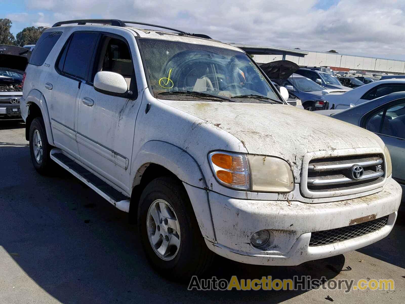 2001 TOYOTA SEQUOIA LIMITED, 5TDBT48A51S012874