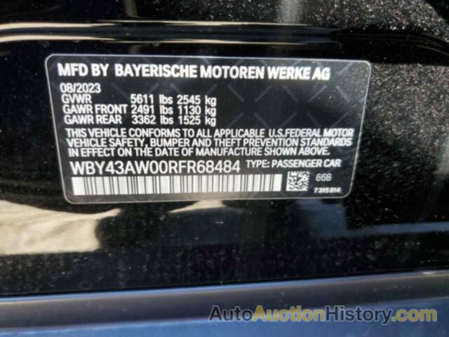 BMW I4 EDRIVE3, WBY43AW00RFR68484