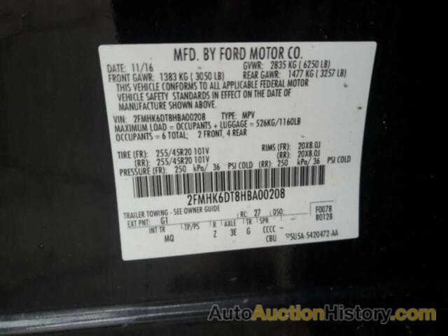 FORD FLEX LIMITED, 2FMHK6DT8HBA00208