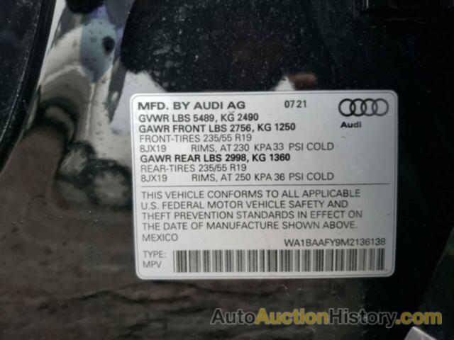 AUDI Q5 PREMIUM PLUS, WA1BAAFY9M2136138