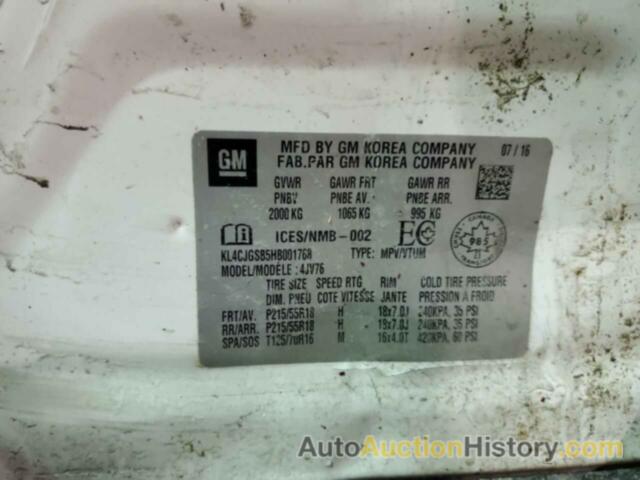 BUICK ENCORE ESSENCE, KL4CJGSB5HB001768