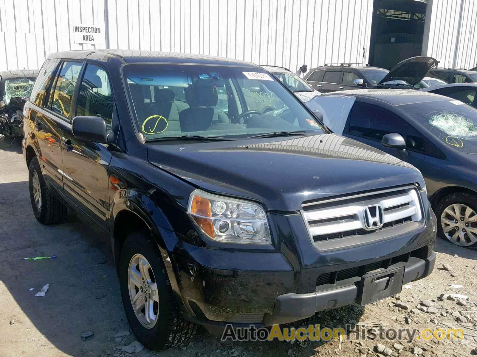 2006 HONDA PILOT LX, 2HKYF18146H515387