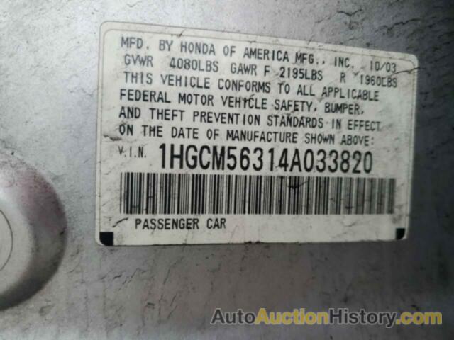 HONDA ACCORD LX, 1HGCM56314A033820