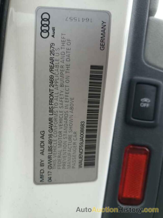 AUDI A5 PREMIUM PLUS S-LINE, WAUENCF59JA008683